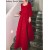 Elegant Red Sequins Midi Dress – Perfect for Formal Occasions and Evening Parties