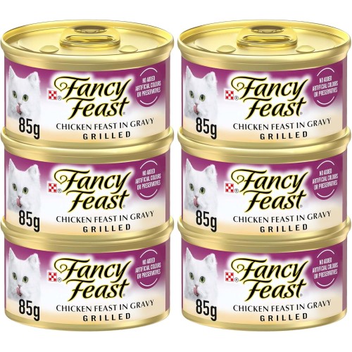 Purina Fancy Feast Grilled Chicken Cat Food – 85g (5+1 Free Promo Pack)