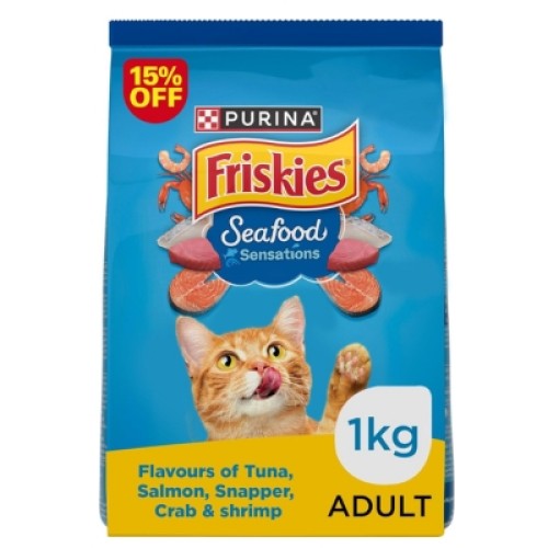 Purina Friskies Seafood Sensation Cat Food – Special Offer (1kg)