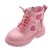 Girls' Stylish Rubber Boots – Soft Sole, Side Zip, Round-Toe Winter Boots (Sizes 26-37)