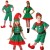 Christmas Elf Family Costume - Green Santa Claus Role-Playing Outfit for Men, Women, Boys, and Girls