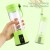 Green Portable 6-Blade USB Rechargeable Mini Fruit Juicer Blender for Home & Outdoor Use