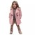 Girls Winter Warm Faux Fur Jacket – Turn-Down Collar Kids Outerwear for 2-12 Years