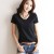 Hot Sale Women's Casual Short Sleeve Blouse – Solid Color V-Neck & O-Neck Summer Tops