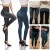 Faux Denim High Waist Leggings – Slim Fit Yoga Pants with Pocket Printing for Women