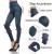 Faux Denim High Waist Leggings – Slim Fit Yoga Pants with Pocket Printing for Women