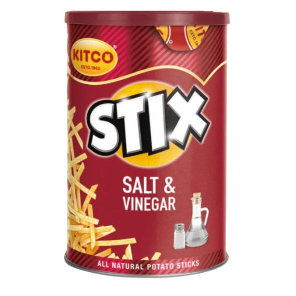 Kitco Stix Salt & Vinegar Chips - 45g of Bold, Zesty Crunch