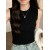 Korea Knitted Sleeveless Tank Top - Women’s O-Neck Casual Y2K Summer Blusa (One Size)