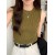 Korea Knitted Sleeveless Tank Top - Women’s O-Neck Casual Y2K Summer Blusa (One Size)