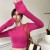 Korean Style Sexy Slim Fit Crop Top – Long Sleeve Y2K T-shirt for Women