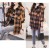 Women’s Spring Autumn Plaid Long Sleeve Blouse – Casual Oversized Y2K Tops