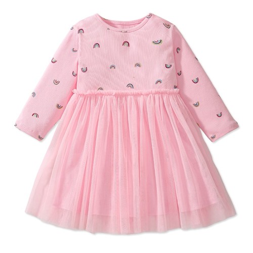 Little Maven Cotton Baby Girls Ballet Dancer Dress – Long Sleeves for Autumn (2-7 Years)