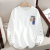 Women’s Loose-Fit Round Neck Top for Autumn-100% Cotton Long Sleeve T-Shirt