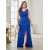 Luxury V-Neck Sequined Evening Dress – Floor-Length Slit Cocktail Dress for Women 2024