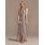 Luxury V-Neck Sequined Evening Dress – Floor-Length Slit Cocktail Dress for Women 2024