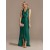 Luxury V-Neck Sequined Evening Dress – Floor-Length Slit Cocktail Dress for Women 2024