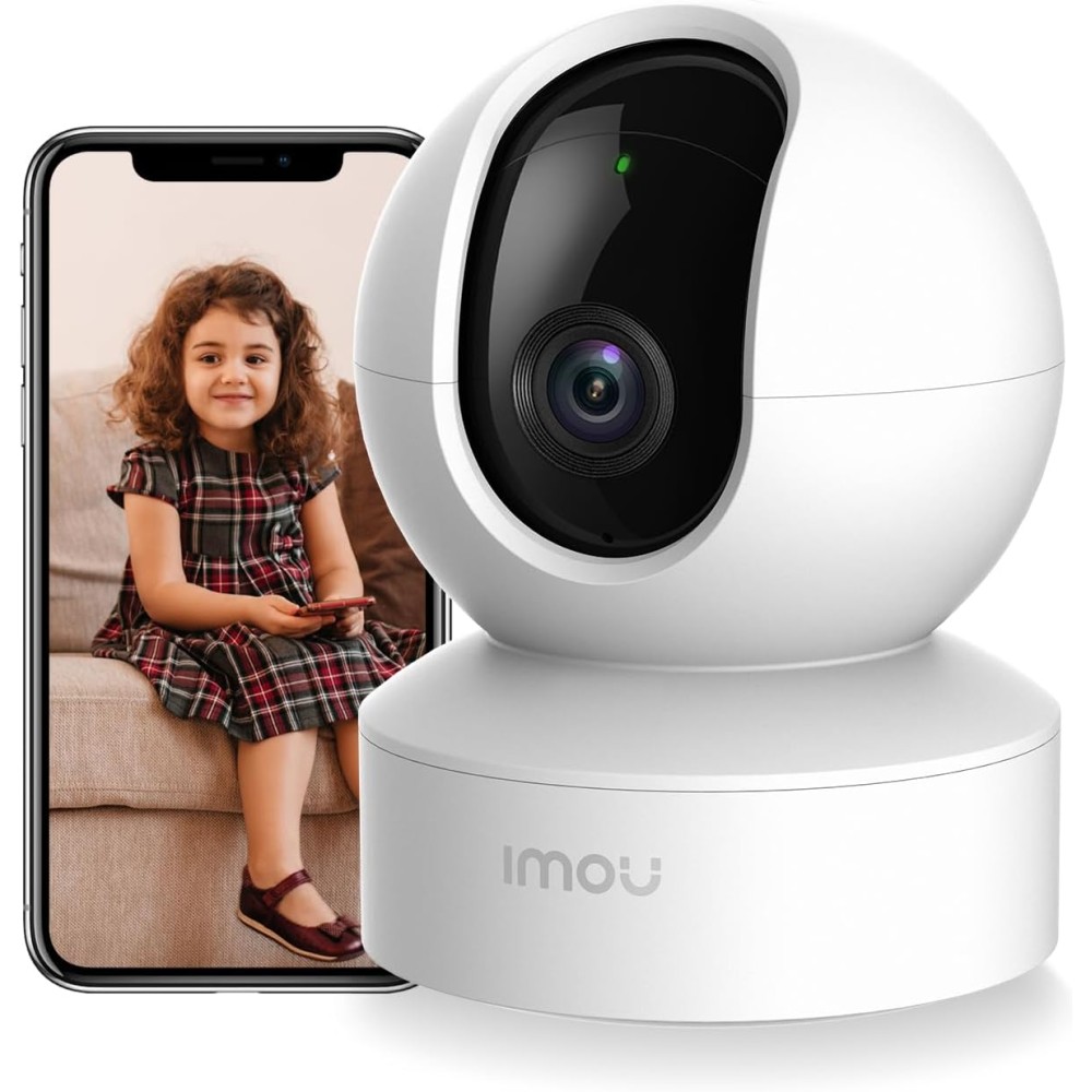 Imou 2K Camera with 360° View, Night Vision, Smart Tracking & Two-Way Audio for Home Security