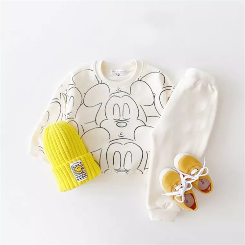 New Designer Cartoon Tracksuit - Baby Summer T-shirt & Shorts Set (6M-3T)