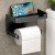 Toilet Paper Holder – Rustproof, Thickened Plastic Storage Rack for Bathroom & Kitchen