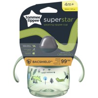 Tommee Tippee Superstar Sippee Sippy Cup with Leak-Proof & Antibacterial Technology, Green