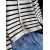 Women’s O-neck Stripe Knitted Cardigan – Casual Long Sleeve Short Top for Spring/Autumn