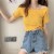 Off The Shoulder Women’s Knitted Crop Top – Slim Fit Y2K Summer Casual Tees