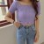 Off The Shoulder Women’s Knitted Crop Top – Slim Fit Y2K Summer Casual Tees