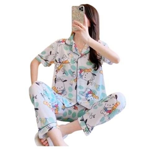 Women’s Nightwear Pyjama & Shirt 2Pcs