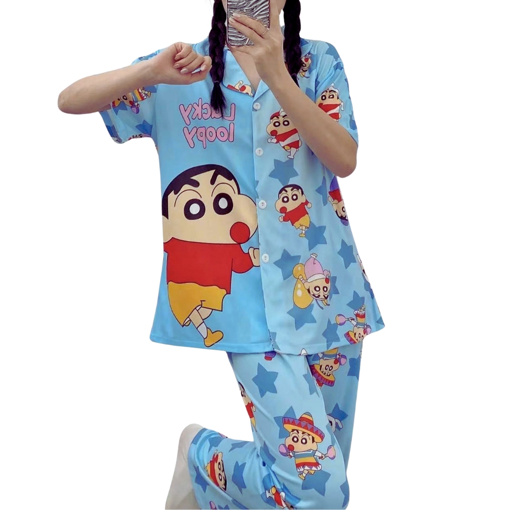 Women's Nightwear Pyjama & Shirt 2Pcs