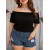 Plus Size Off The Shoulder Dress – Elegant Summer Fashion for Women