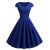 Vintage Pin-Up V-Neck Midi Dress – Retro Party & Office Summer Dress for Women