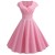 Vintage Pin-Up V-Neck Midi Dress – Retro Party & Office Summer Dress for Women