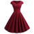 Vintage Pin-Up V-Neck Midi Dress – Retro Party & Office Summer Dress for Women