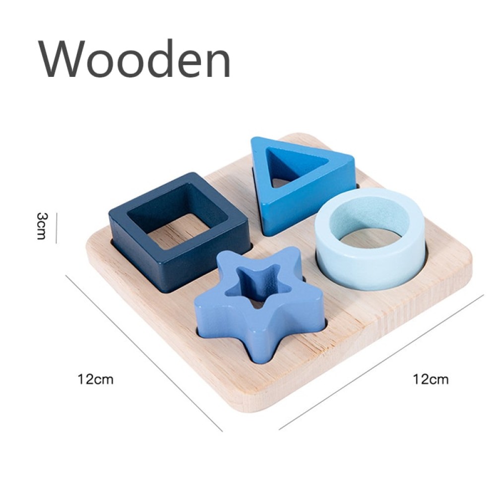 Montessori Baby Silicone Geometric Puzzle Toys Educational Game - 4 pcs