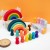 TYRY.HU Baby Silicone Building Blocks BPA-Free Rainbow Montessori Soft Teether Toys