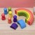 TYRY.HU Baby Silicone Building Blocks BPA-Free Rainbow Montessori Soft Teether Toys