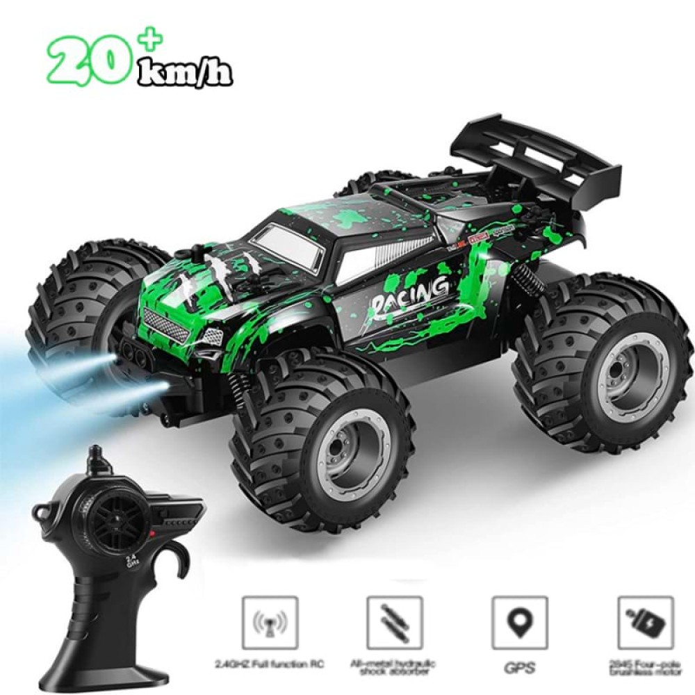 1:18 RC Car – High-Speed Off-Road Remote Control Car with LED Lights, 40KM/H Drift