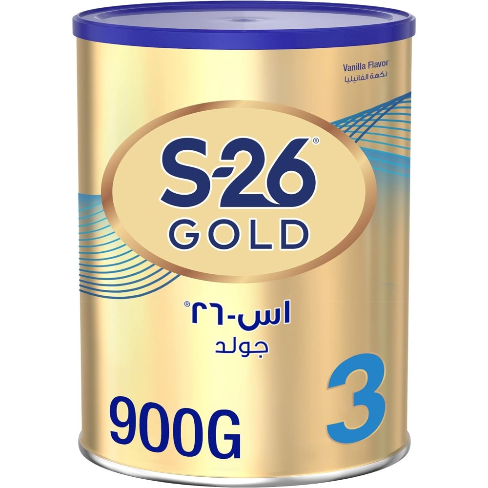 Nestlé S26 Gold Stage 3 Growing Up Formula (900g) - For Toddlers Aged 1 to 3 Years