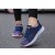 Women's Breathable Mesh Walking Sneakers, White Flat Vulcanized Shoes