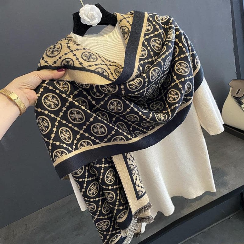 Luxury Winter Cashmere Scarf for Women – Thick Blanket Warm Shawl Wrap Pashmina