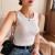 Casual Summer Knit Vest Tank Top – Sleeveless Cropped Camisole for Women