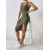 2024 Summer Women's Sexy Tank Top Dress – Sleeveless Split Long Dress, Slim Fit