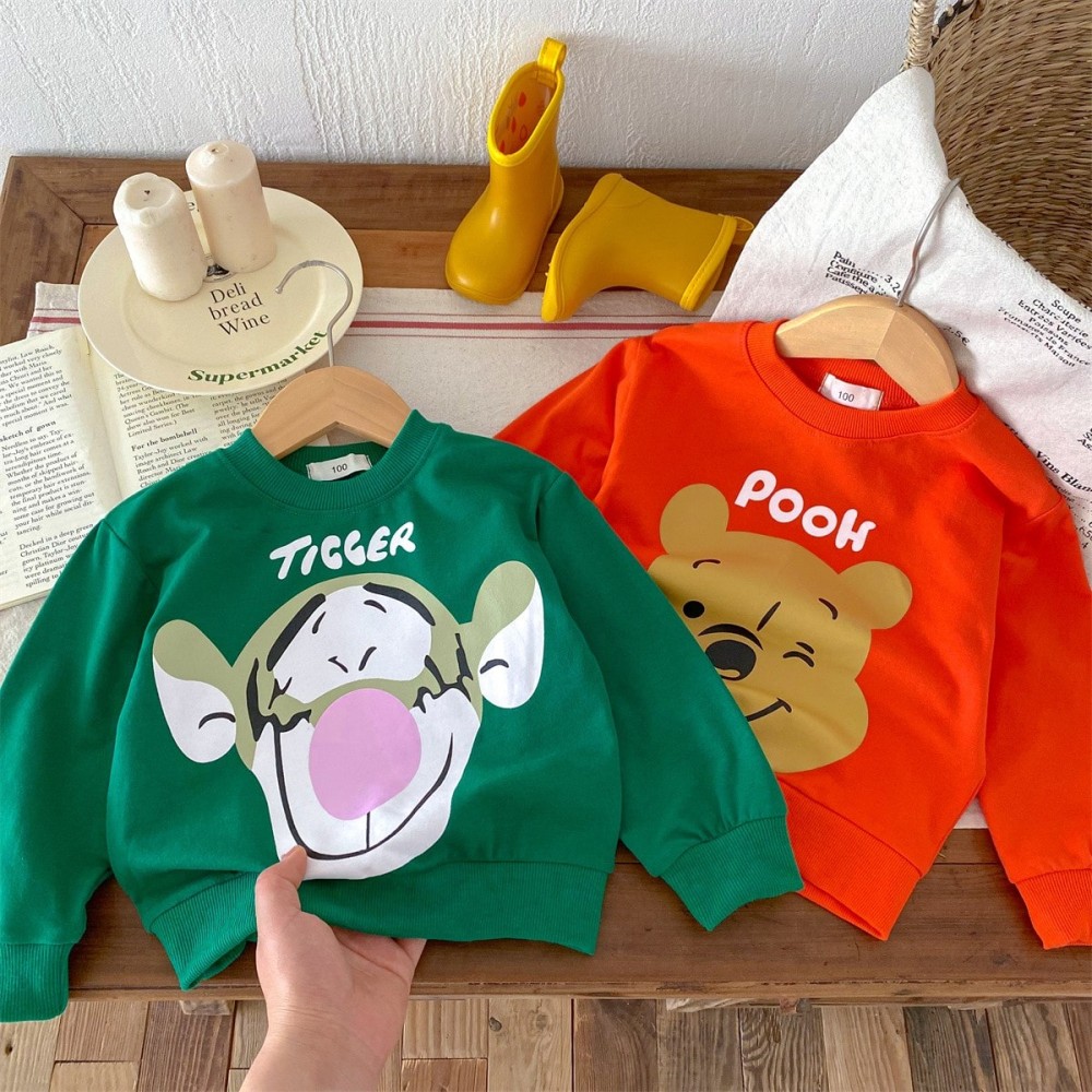 Disney Cartoon Tiger Sweatshirt for Kids – Long Sleeve Autumn Hoodie, 0-4 Years