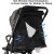 Lightweight Baby Stroller - One-Hand Fold, Adjustable Backrest, 5-Point Harness