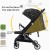 Lightweight Baby Stroller - One-Hand Fold, Adjustable Backrest, 5-Point Harness