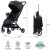 Lightweight Baby Stroller - One-Hand Fold, Adjustable Backrest, 5-Point Harness