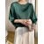 Women’s O-Neck Batwing Sleeve Satin Tee – Casual Y2K Summer T-Shirt