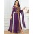 Elegant Tape Trim Abaya with Belt – Super Full Sleeve V-Neck Moroccan Kaftan for Women