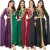 Elegant Tape Trim Abaya with Belt – Super Full Sleeve V-Neck Moroccan Kaftan for Women