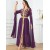 Elegant Tape Trim Abaya with Belt – Super Full Sleeve V-Neck Moroccan Kaftan for Women